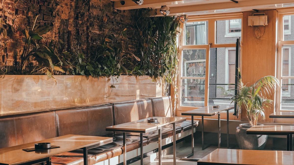 Storefront at sunrise